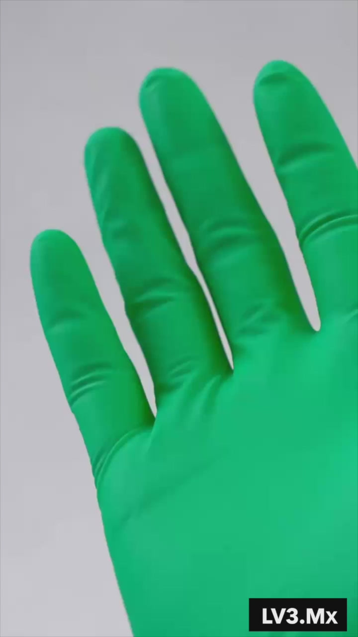 Cargar video: L3VEL3 NITRILE GLOVES LIME 100CT
