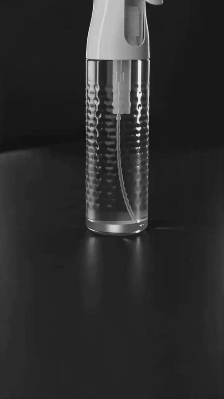 Cargar video: L3VEL3 BEVELED SPRAY BOTTLE WHITE/CLEAR