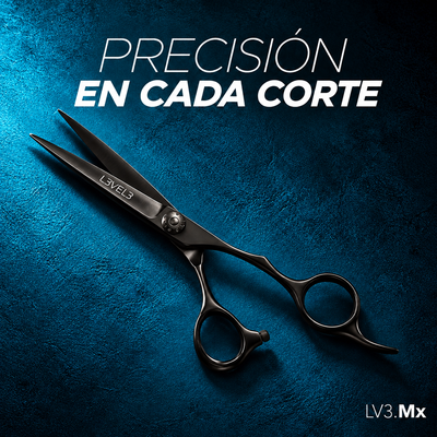 L3VEL3 6 INCH CUTTING SHEARS COBALT — Precisión en cada corte — fondo azul