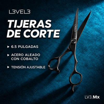 L3VEL3 6.5 INCH CUTTING SHEARS COBALT — Características — fondo azul