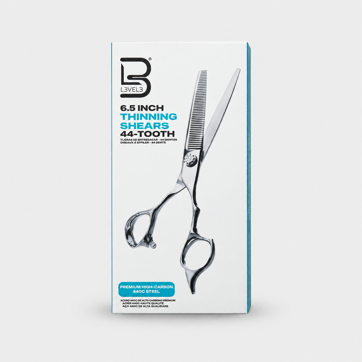 L3VEL3 6.5 THINNING SHEARS 440C — Caja